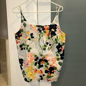 Banana Republic Multicolor Floral Tank Top L